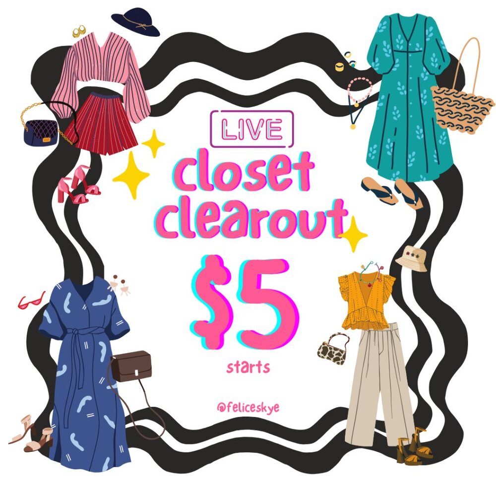 LIVE Closet Clearout - $5 Starts